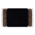 Rectangular Campaign Style Rolling Bar Cart