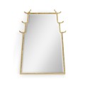 Asian Fusion Dorado Bronze Hanging Mirror