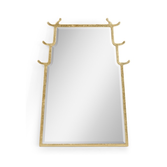 Asian Fusion Dorado Bronze Hanging Mirror