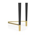 Fusion Square Oak & Marble Lamp Table