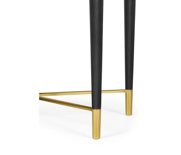 Fusion Square Oak & Marble Lamp Table