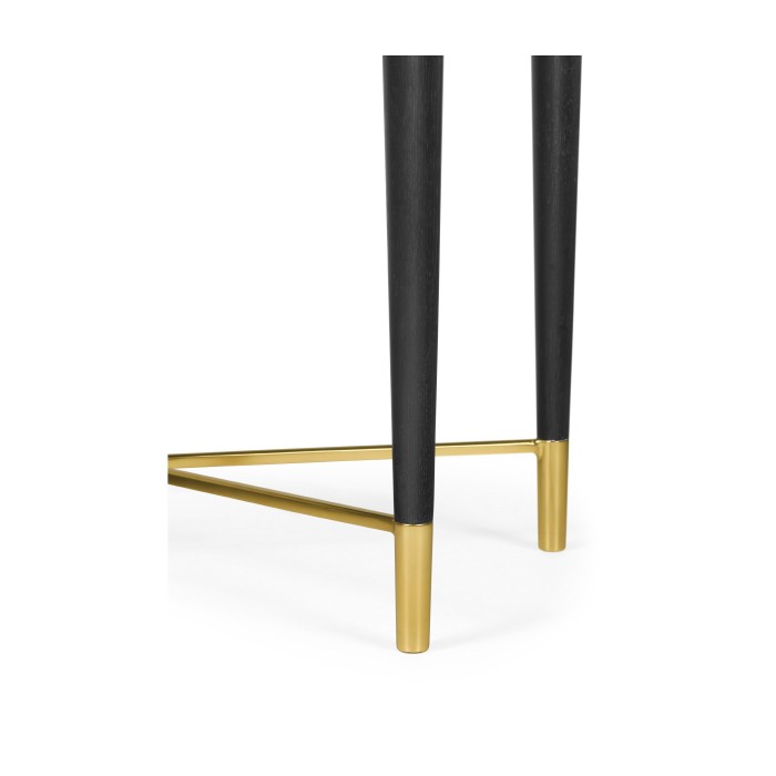 Fusion Square Oak & Marble Lamp Table