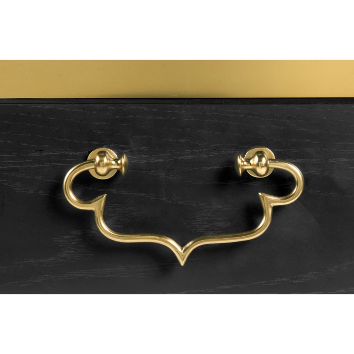 Fusion Rectangular Oak & Marble Side Table