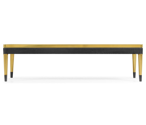 Fusion Rectangular Oak & Marble Cocktail Table