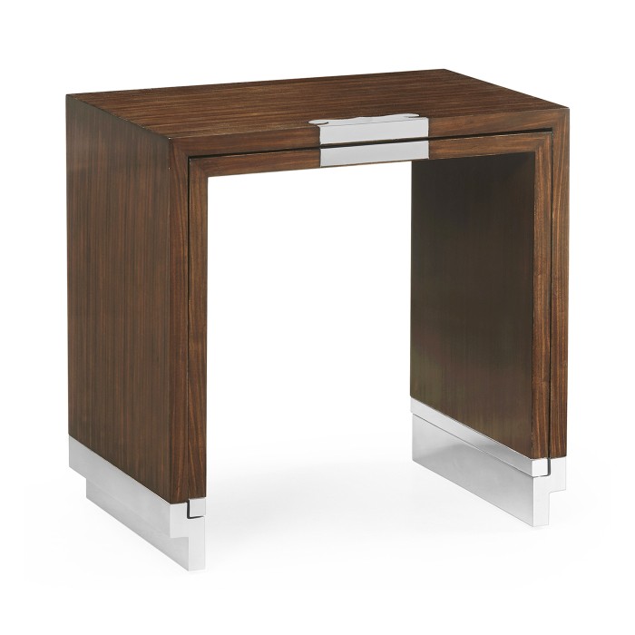 Campaign Style Dark Santos Rosewood Sliding Nesting Tables