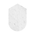 Fusion White Marble & Brass End Table