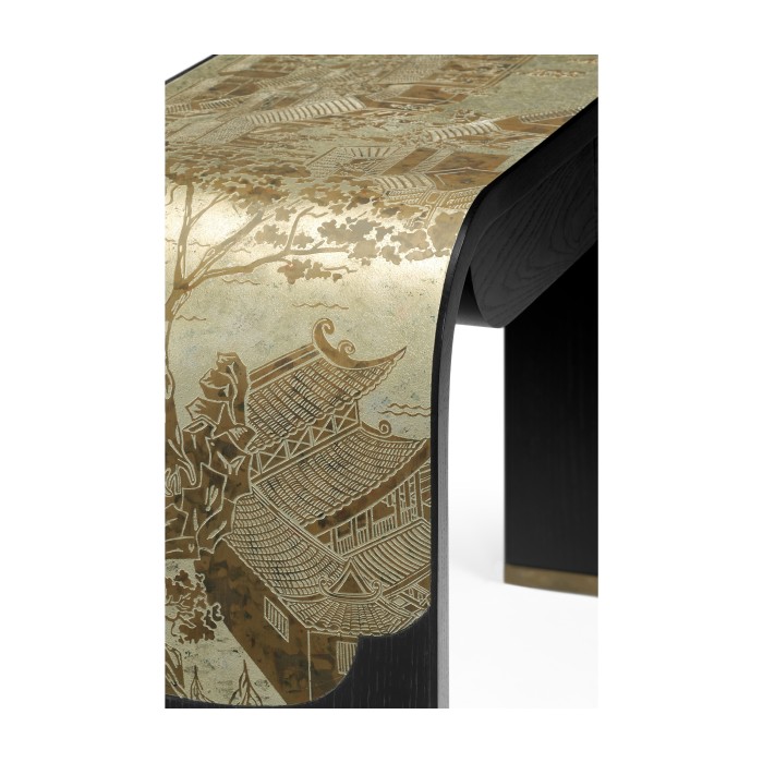 Fusion Curved Chinoiserie Console