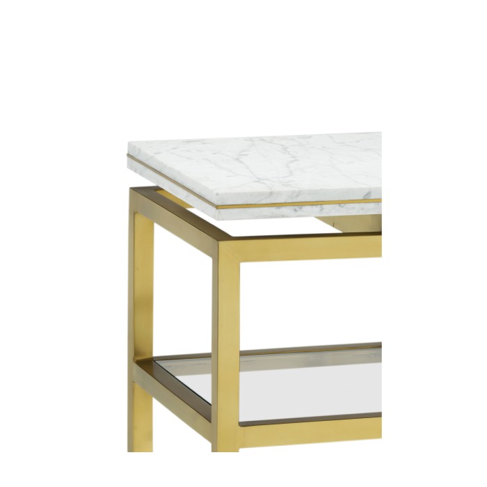 Fusion Low Bronze & Brass Console