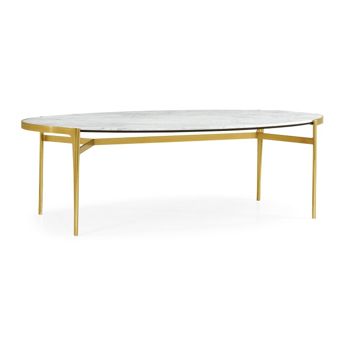 Fusion Oval Marble Dining Table 96
