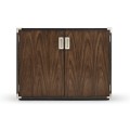 Campaign Style Dark Santos Rosewood Storage Cabinet
