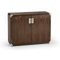 Campaign Style Dark Santos Rosewood Storage Cabinet