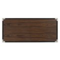 Campaign Style Dark Santos Rosewood Adjustable Storage Cabinet