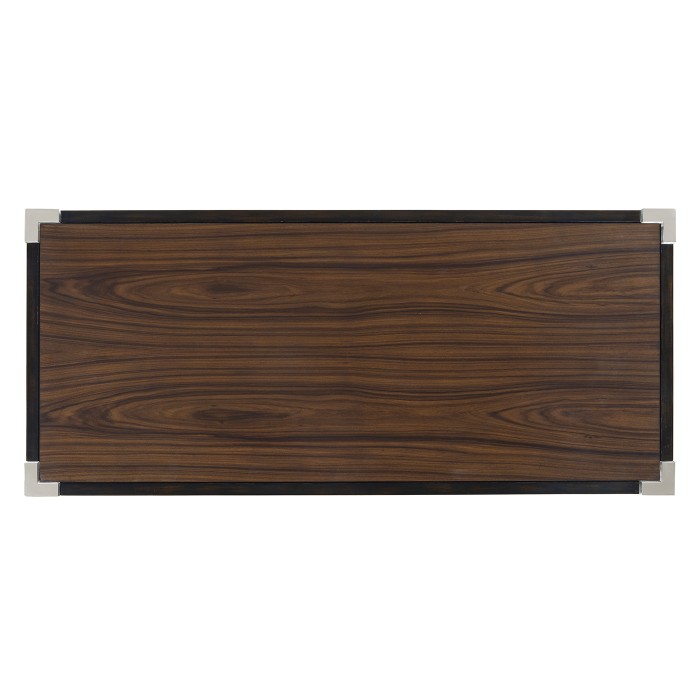 Campaign Style Dark Santos Rosewood Adjustable Storage Cabinet