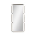 Campaign Style Charcoal Floor Standing Mirror