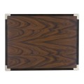Campaign Style Dark Santos Rosewood Bedside Table with Drawer
