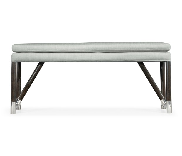 Campaign Style Charcoal Bench