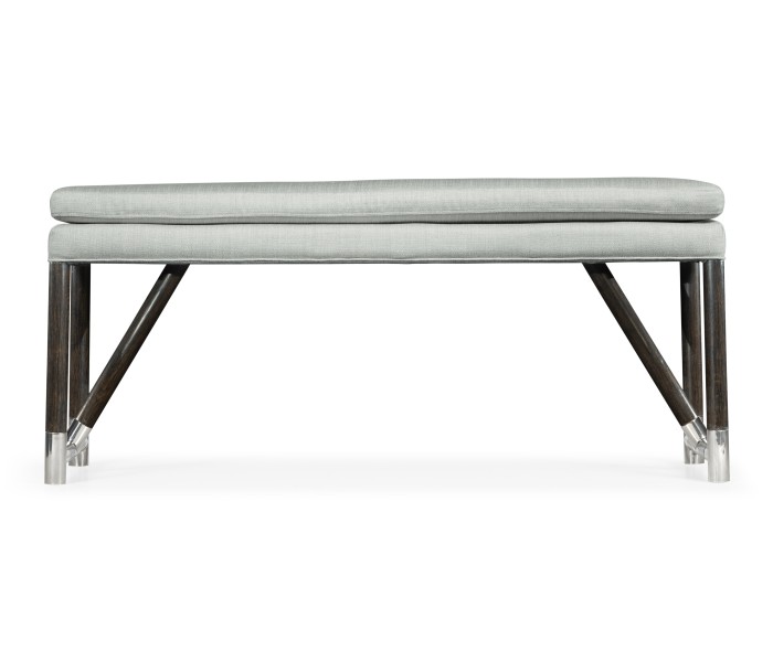 Campaign Style Charcoal Bench