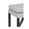 Campaign Style Charcoal Bench