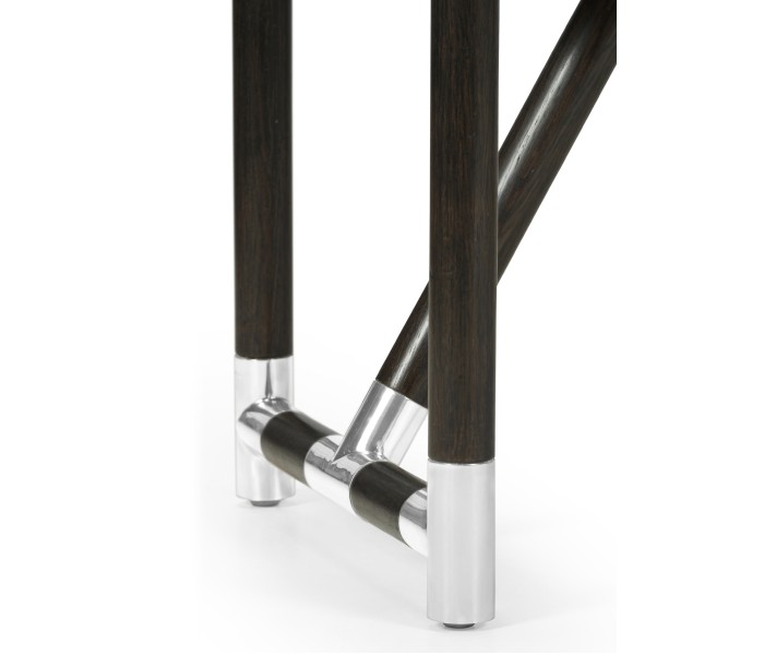 Campaign Style Charcoal Bench