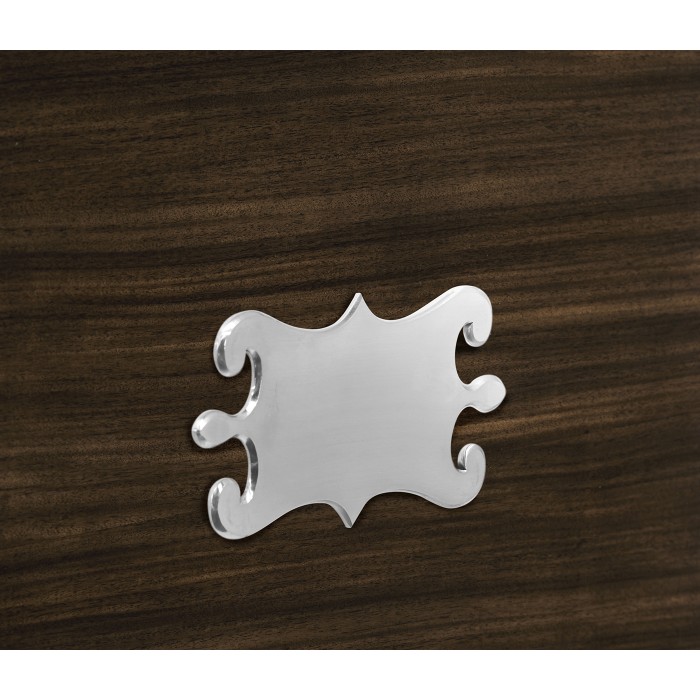 Campaign Style Dark Santos Rosewood Screen, Upholstered in COM