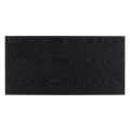 Contemporary Ebonised Oak & White Calcutta Marble Bedside Chest of Drawers