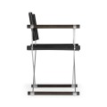 Campaign Style Charcoal Directors Chair