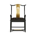 Fusion Black Gloss Dining Arm Chair