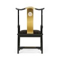 Fusion Black Gloss Dining Arm Chair