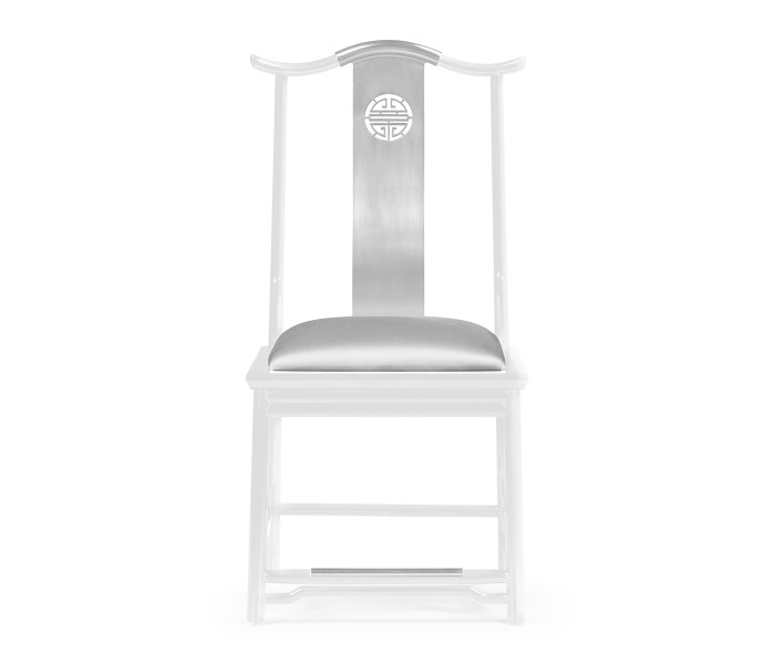 Fusion White Gloss & Stainless Steel Dining Side Chair