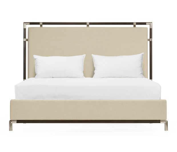 Campaign Style Ebonised Oak Cali King Bed