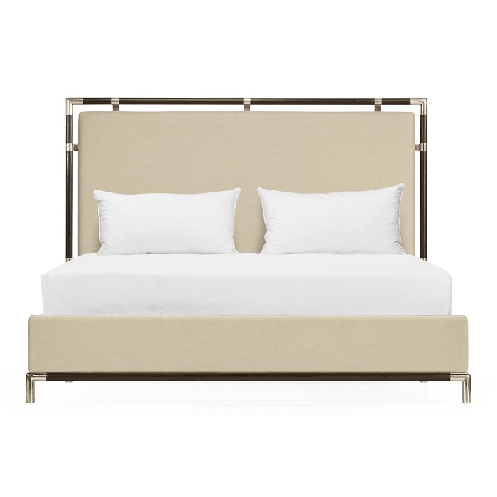 Campaign Style Ebonised Oak Cali King Bed