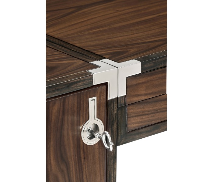 Campaign Style Dark Santos Rosewood Dressing Table