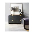 Fusion Curved Ebonised Oak Cali King Bed