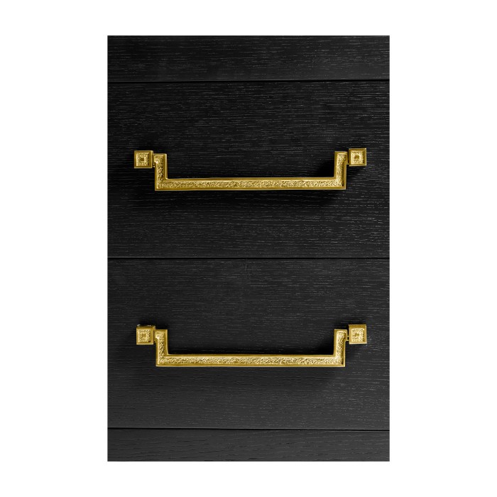 Fusion Ebonized Oak Nightstand with Drawers
