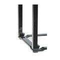 Fusion Smoky Black End Table with Marble Top