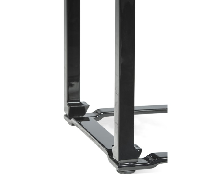 Fusion Smoky Black End Table with Marble Top