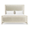 Tideline Bone & Linen-Blend Upholstered Bed