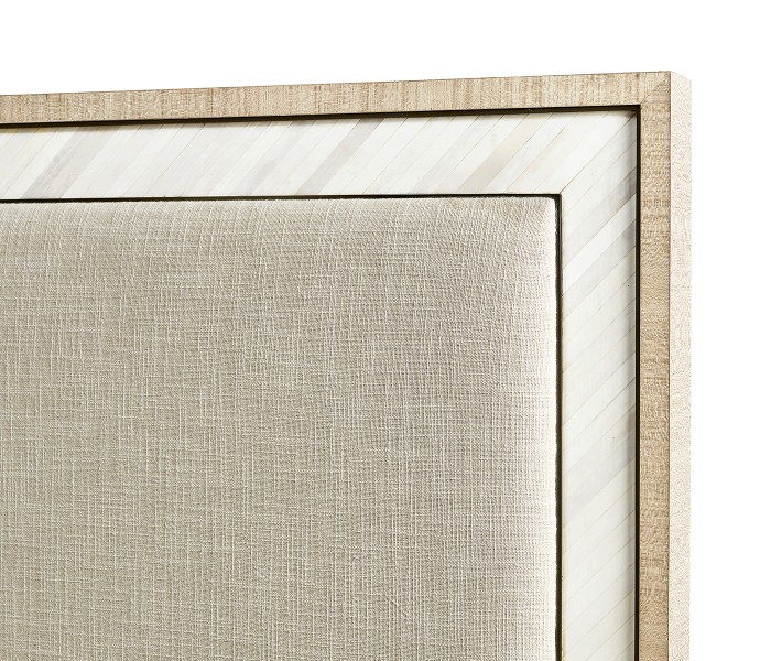 Tideline Bone & Linen-Blend Upholstered Bed