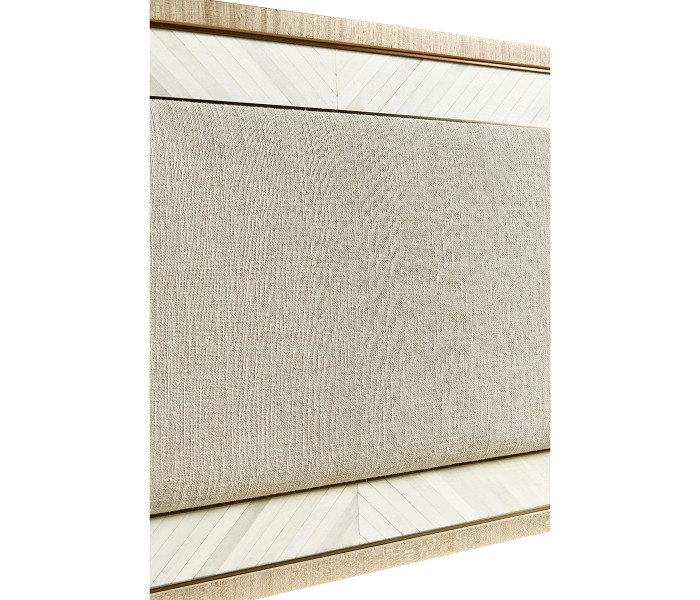 Tideline Bone & Linen-Blend Upholstered Bed