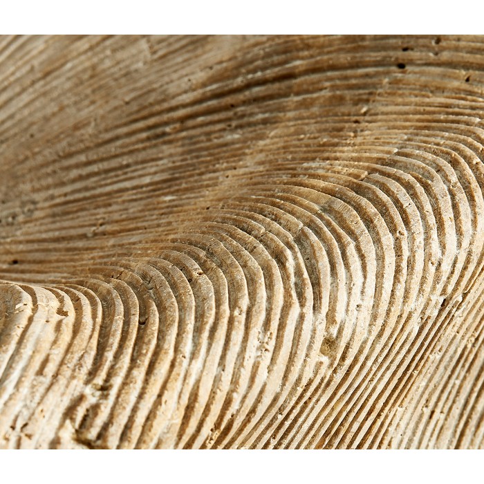 Water Leeward Carved Travertine Base 24