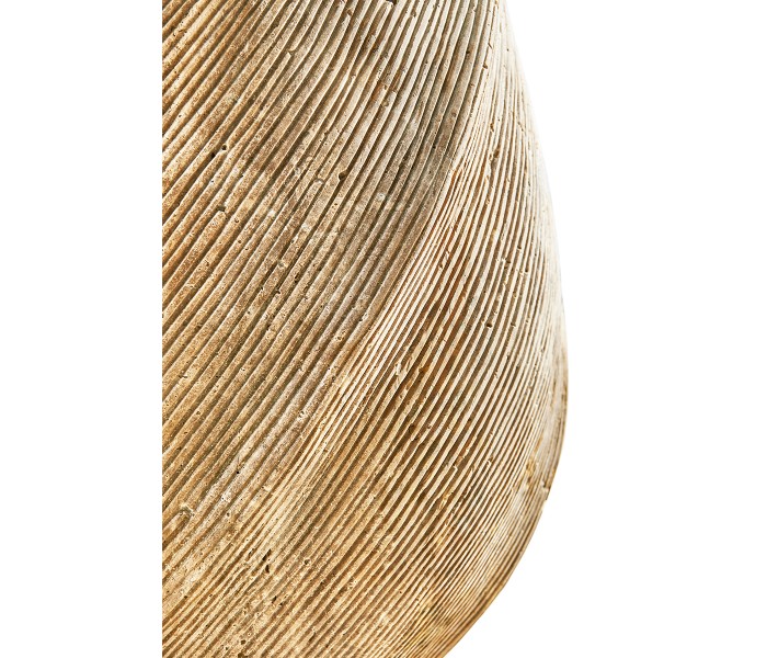 Water Leeward Carved Travertine Base 24