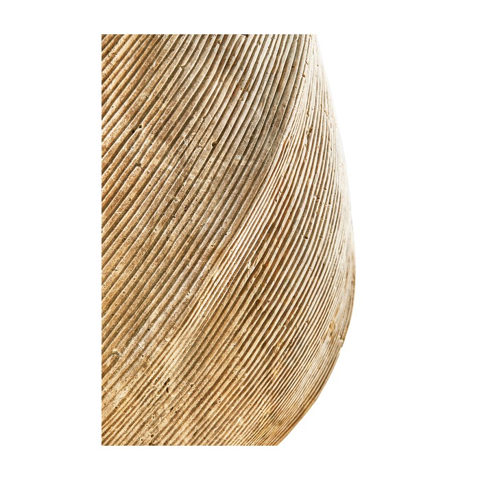 Water Leeward Carved Travertine Base 24