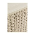 Cnoidal Carved Cane Door Chest