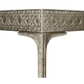 Cnoidal Cane Carved Metal Desk