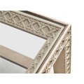 Cnoidal Cane Carved End Table