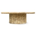 Billow Travertine Cocktail Table