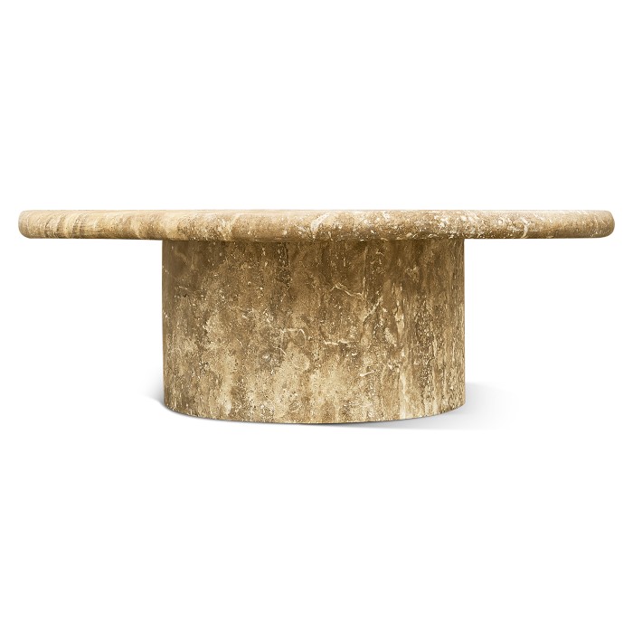 Billow Travertine Cocktail Table