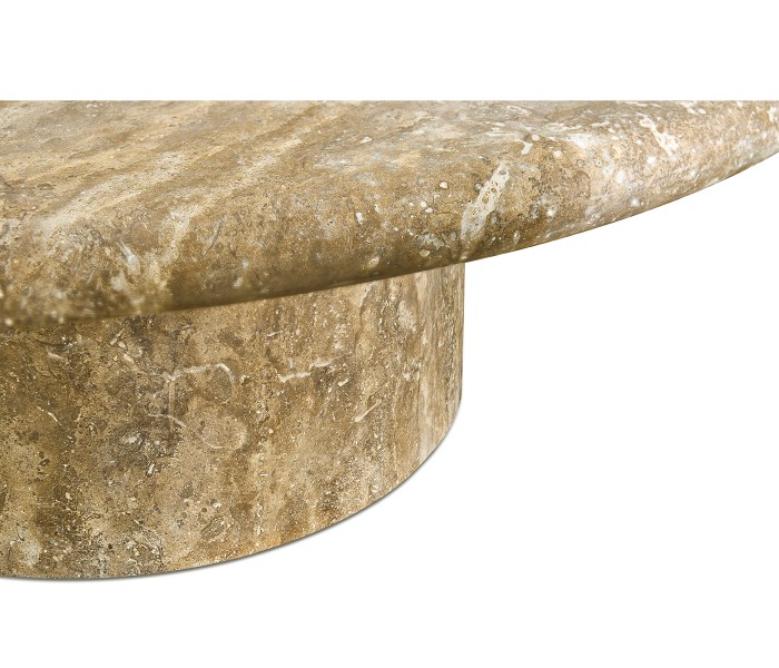 Billow Travertine Cocktail Table
