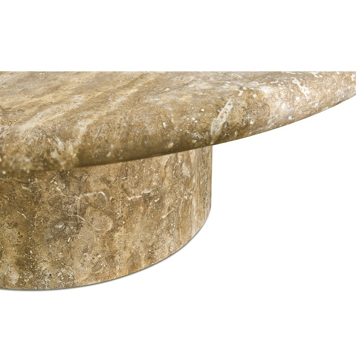 Billow Travertine Cocktail Table