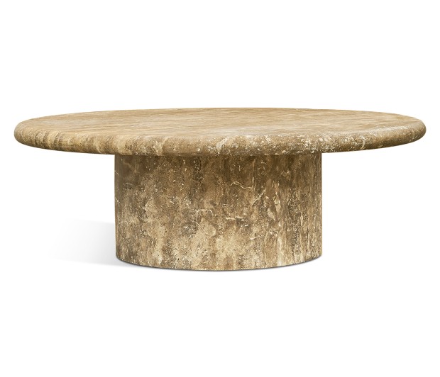 Billow Travertine Cocktail Table